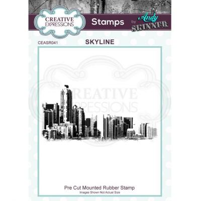 Creative Expressions Rubber Stamp - Skyline